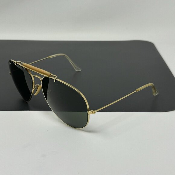 Ray Ban Bausch & Lomb Large 62-12 Aviator Vintage B+L Sunglasses w/Case US Made - Picture 3 of 10